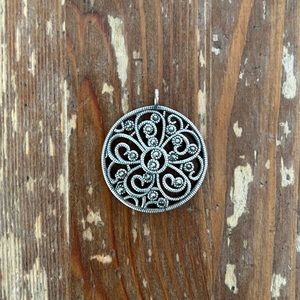 Vintage Silver & Marcasite Pendant